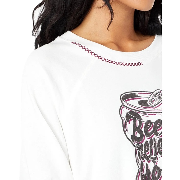 NEW IN PACKAGE- WILDFOX Beer Never Broke My Heart Broken Hearted Sweatshirt - Picture 3 of 4